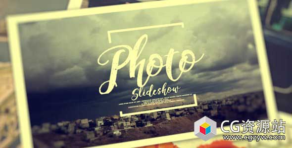 AE模板-动态时尚照片相册回忆幻灯片展示 Photo Slideshow