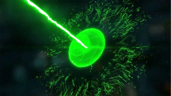 AE模板-SABER高科技粒子能量发射冲击波logo标志演绎futuristic-energy-logo-reveal-pro