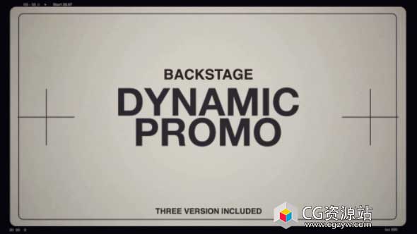 AE模板-时尚标题商业企业纪录片视频片头Backstage