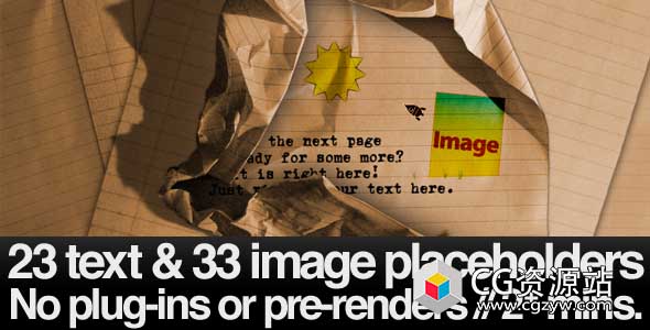 AE模板-学校素描涂鸦绘图定格手写文字动画 Stop Motion School Paper Typewriting