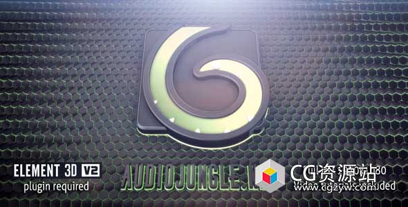 AE模板-E3D史诗三维游戏Logo片头动画 Tech Logo Reveal