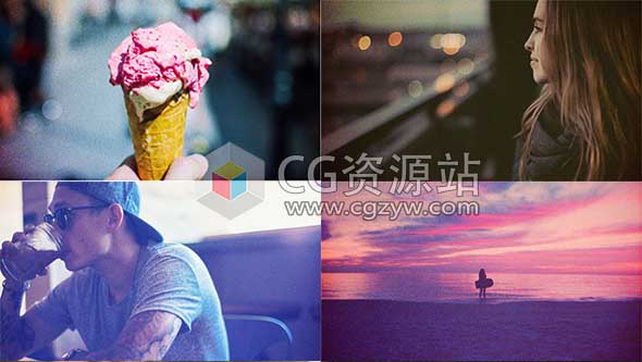 视频素材-22组彩色复古胶片增加视频噪点高清素材