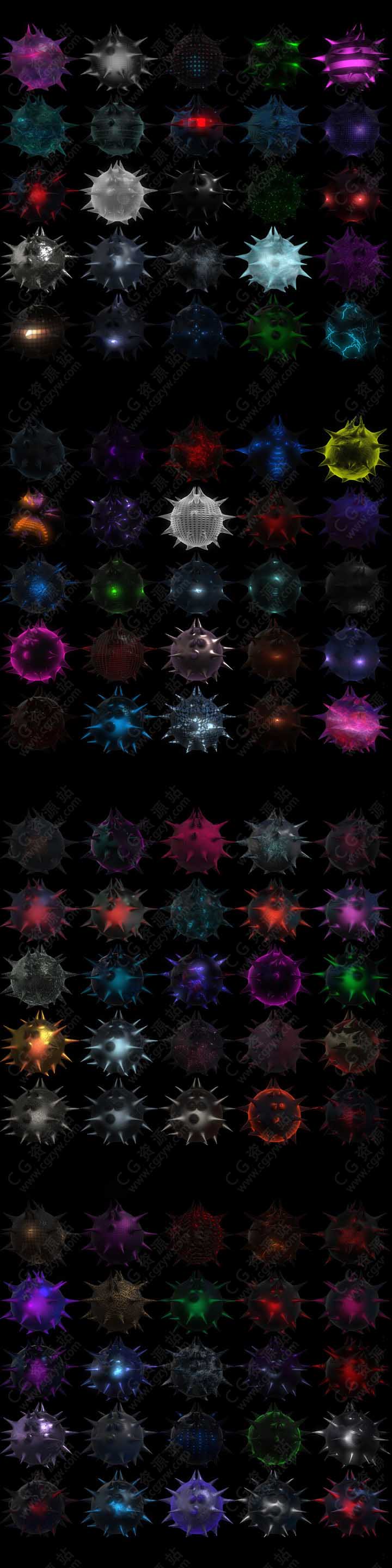 E3D材质包210组特效片头金属钢铁材质创意Element 3D预设Win/Mac-图片3