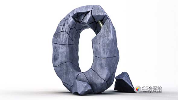 C4D教程-快速制作破碎石头类型教程C4D Cinema 4D – Creating an Epic Rock Type Tutorial 免费下载