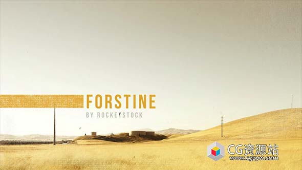 AE模板-唯美图片视频文字标题序列幻灯片动画RocketStock – Forstine Edgy Film Title
