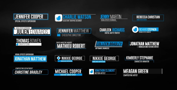 AE模板-4k分辨率20组独特文字标题字幕条排版动画lower-thirds