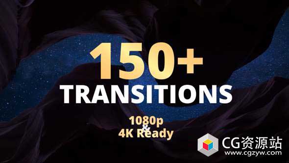 AE模板-150组4k图形变化过渡幻灯片视频转场 New Transitions