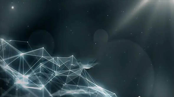 AE模板-Plexus粒子现代电影科幻空间字幕标题动画