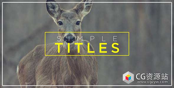 AE模板-小字幕标题视频转场过渡开场Minimal Transitions & Titles