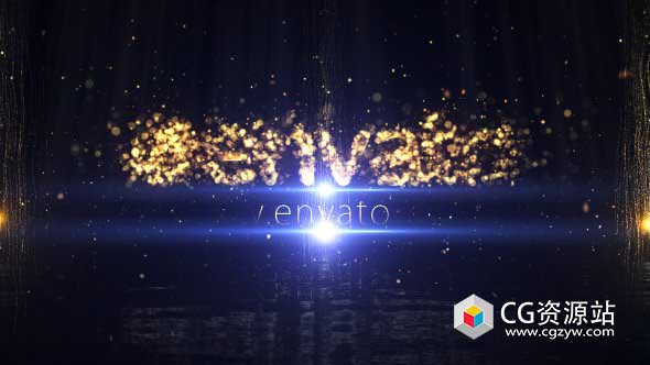 AE模板-Particle金色粒子汇聚Logo片头开场企业宣传片Particle Logo Reveal免费下载