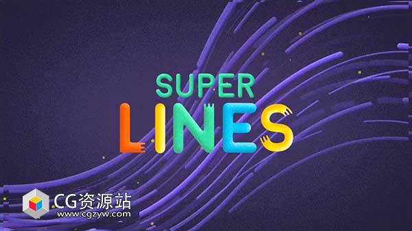 卡通流体线条路径MG动画AE脚本 Super Lines v1.5.0 + 使用教程