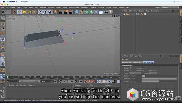 C4D R19基础入门运动图形MG动画视频教程+英文字幕