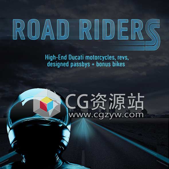 音效素材-摩托车机车油门引擎公路穿过加速减速无损音效SoundMorph – Road Riders