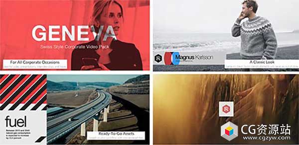 4K视频素材-100个商务时尚人名字幕条栏目包装素材（含在AEPRFCPX中的使用教程）