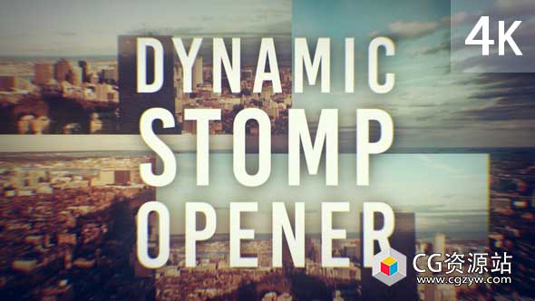 AE模板-快速节奏感动态假期介绍照片幻灯片开场dynamic-stomp-opener