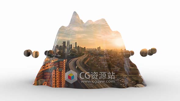 C4D教程-投射视频片段到对象物体中动画效果