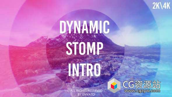 AE模板-动态快速假期介绍图片视频片头 Dynamic Stomp Intro