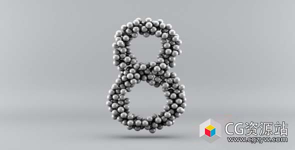 AEC4D模板-三维动态小球倒计时动画 Dynamic Countdown