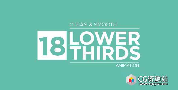 AE模板-18组人名字幕条排版动画 Lower Thirds
