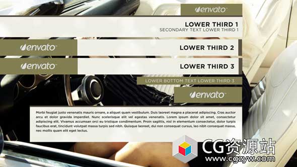 AE模板-优雅时尚简洁人名字幕条动画 Elegant Minimalist Lower Third