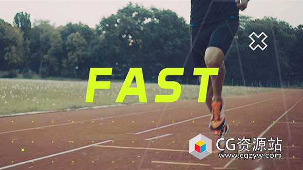 AE模板-体育预告片动感活力体育视频开场片头 Sport