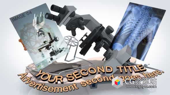 AE模板-三维翻书弹出医疗医学元素动画 Popup Book 2012 – Medical