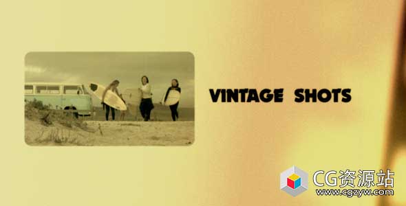 AE模板-70年代复古老电影风格照片视频宣传Vintage Shots 免费下载