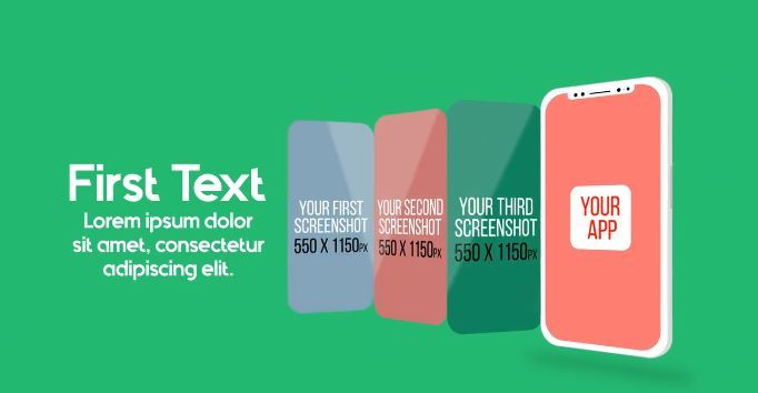 AE模板-多彩扁平化iPhone X手机APP应用程序动画展示 App Promotion Kit