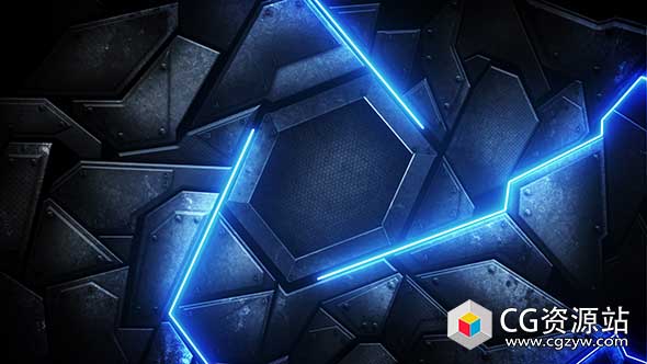 AE模板-扁平化线条图形文字标题动画title-opener