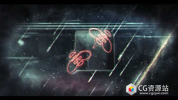 AE模板-大气标志揭示开场宣传片流星背景Logo动画 Meteor Epic Logo Technology