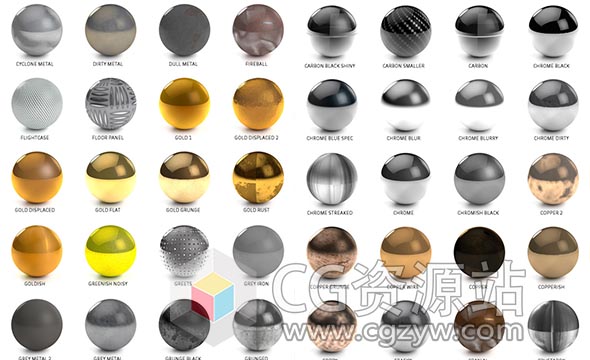 500+C4D Octane渲染器材质预设The Pixel Lab Material Pack for OctaneRender 3-图片1