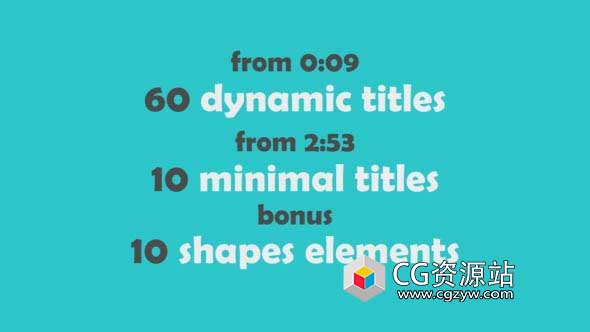 AE模板-70个文字动画包文字标题排版 70 Text Animations Pack