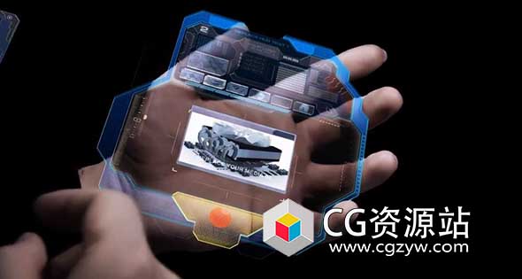 AE模板-手掌高科技HUD动画促销活动广告展示 Motion Array Head’s-Up Display