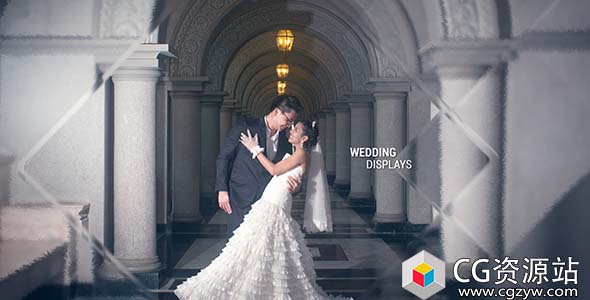 AE模板-优雅玻璃幻灯片图片包装开场 Elegant Glass Slideshow