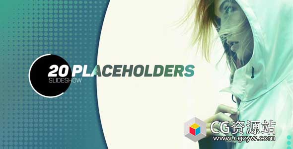 AE模板-优雅简洁图形时尚图片文字标题开场 Flat Slideshow