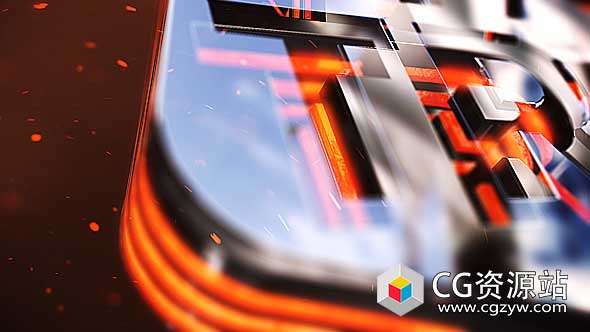 AE模板-电影公司标志三维玻璃质感Logo动画 Glass Fluid Logo Reveal