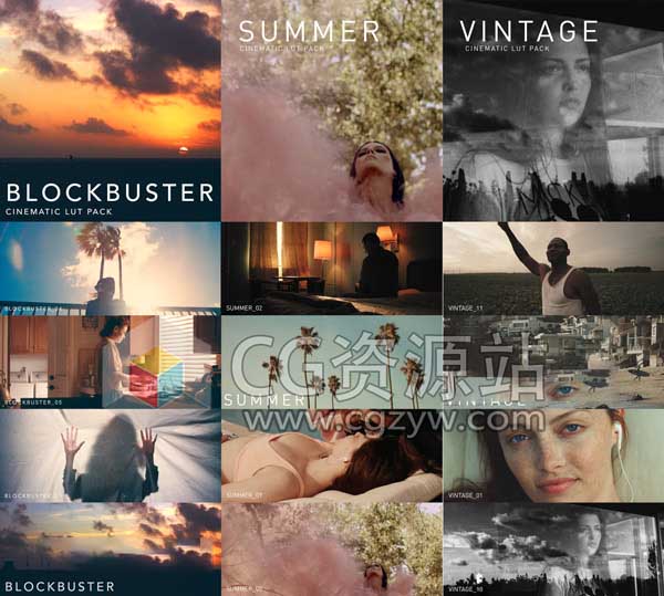 36组电影大片胶片复古视频调色LUTS预设 NoamKroll-图片1