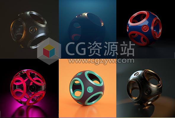 C4D OC渲染器灯光照明预设Octane Lighting Essentials-图片1