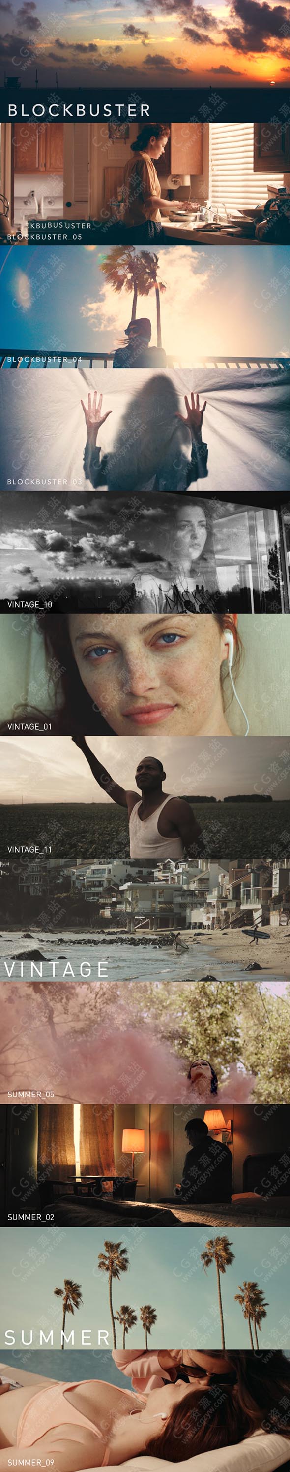 36组电影大片胶片复古视频调色LUTS预设 NoamKroll-图片2