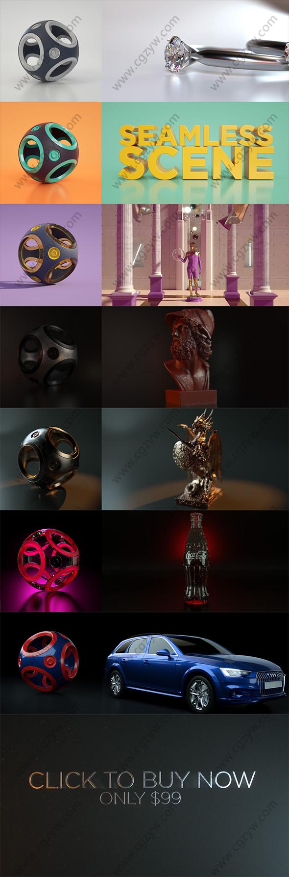 C4D OC渲染器灯光照明预设Octane Lighting Essentials-图片2