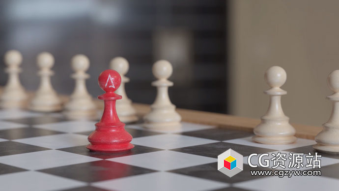 C4D教程-Octane Render国际象棋建模渲染教程Cinema 4D Tutorial – Chess Set in Octane Render