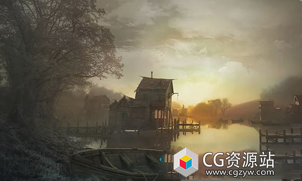 Houdini湖边房屋程序化建模视频教程V5