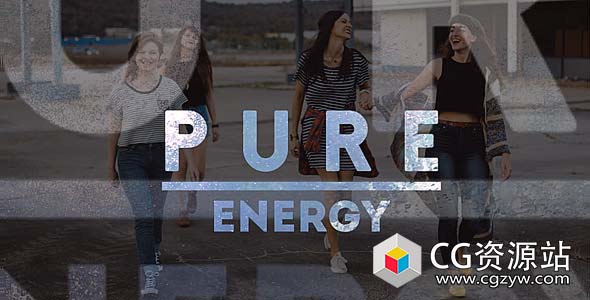 AE模板-文字遮罩动感图片快闪企业宣传片视频片头 Power