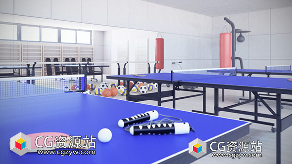 运动器材球拍网球拍足球篮球排球三维模型的集合(C4D/MAX/FBX/OBJ格式)Sport Equipment 3D Models Collection – Volume 88