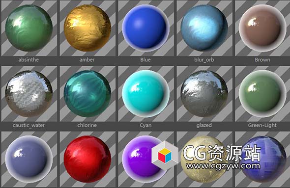 C4D预设-上千种标准材质合集预设 Cinema 4D Standard Materials