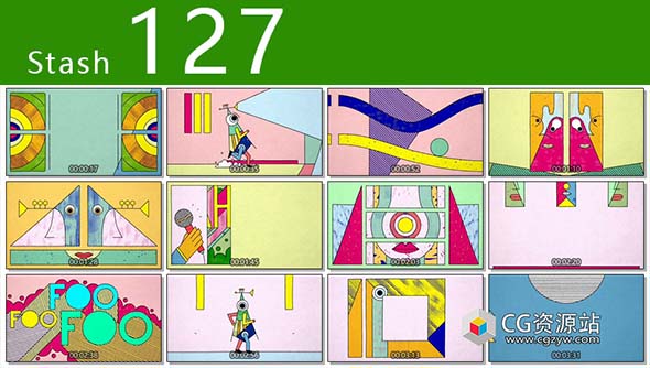 2018年1月份 Stash 127期CG创意电视栏目包装参考广告视频动画短片合集