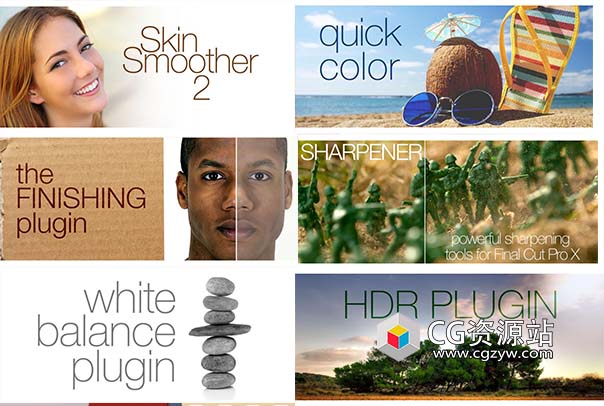 FCPX插件-26组字幕/转场/屏幕分割/缩放/脸部马赛克FCP Effects for FCPX 26 Plugins Bundle