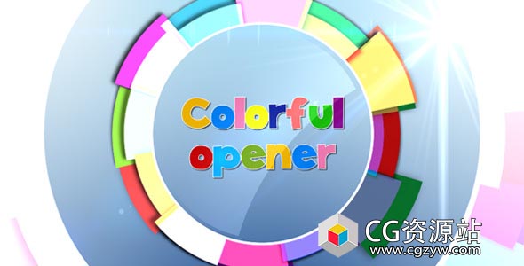 AE模板-儿童童年幸福快乐栏目片头包装 Kids Colorful Opener