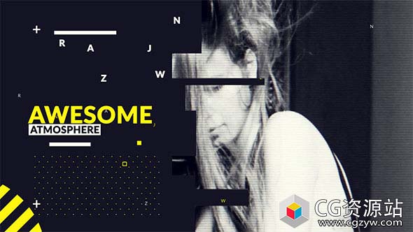 AE模板-多彩动态快速开场流行时尚视频片头包装 Trendy Action Opener