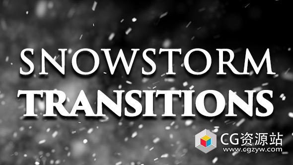视频素材-10组暴风雪转场视频素材 Snowstorm Transitions